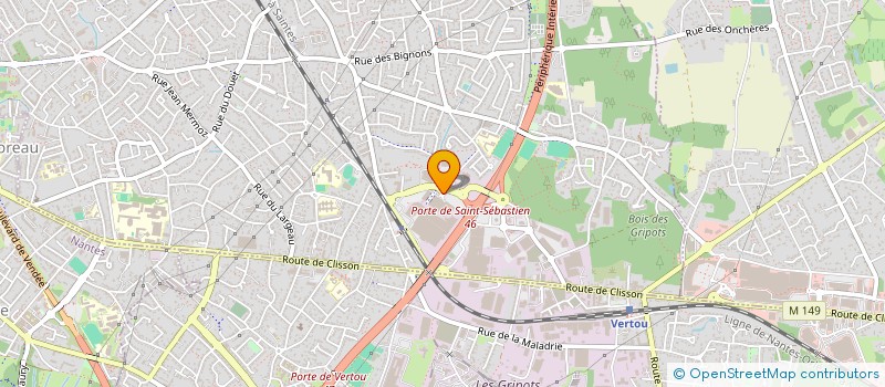 localisation de l'entreprise LK PHARMA à SAINT-SEBASTIEN-SUR-LOIRE
