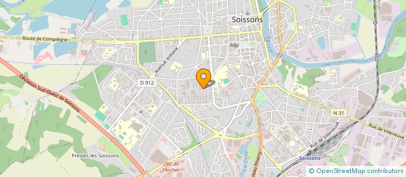 localisation de l'entreprise LK SERVICES à SOISSONS