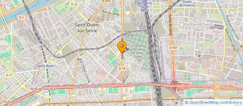 localisation de l'entreprise LK TELECOM à SAINT-OUEN-SUR-SEINE