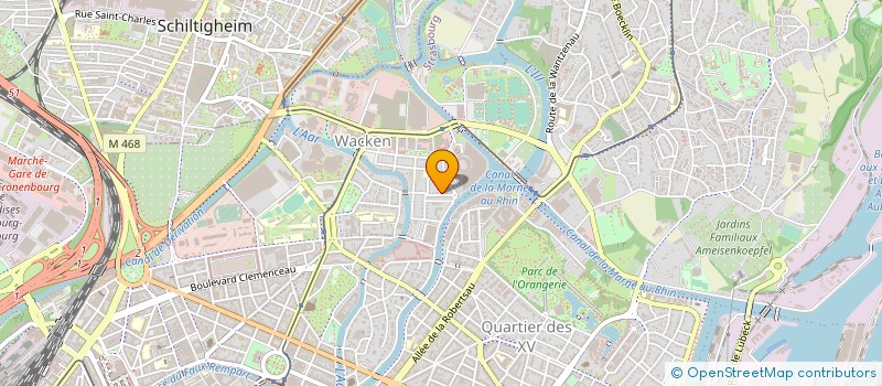 localisation de l'entreprise LK TRANS à STRASBOURG