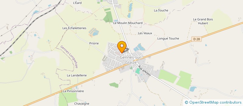 localisation de l'entreprise LKA VD IMMO  GENNES-LONGUEFUYE