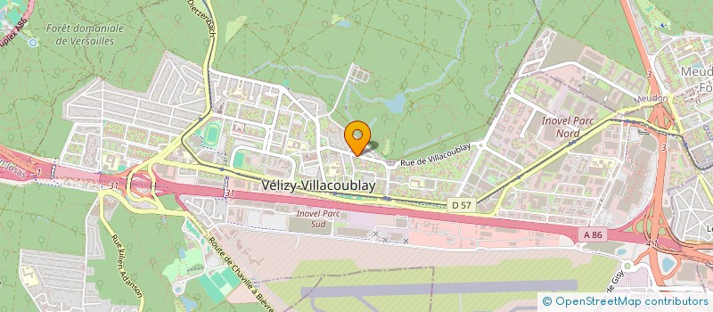 localisation de l'entreprise LKB RESTAURATION  VELIZY-VILLACOUBLAY