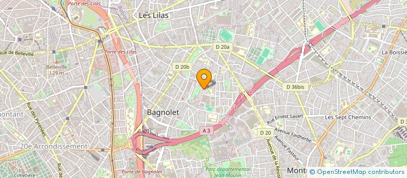 localisation de l'entreprise LKB SERVICES ET PROPRETE à BAGNOLET