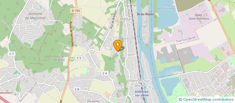 localisation de l'entreprise LKE CONSEIL  VILLENNES-SUR-SEINE