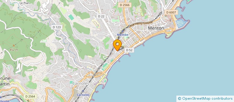 localisation de l'entreprise LKG HOLDING à MENTON