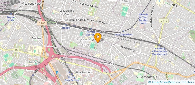 localisation de l'entreprise LKH DISTRIBUTION  BONDY