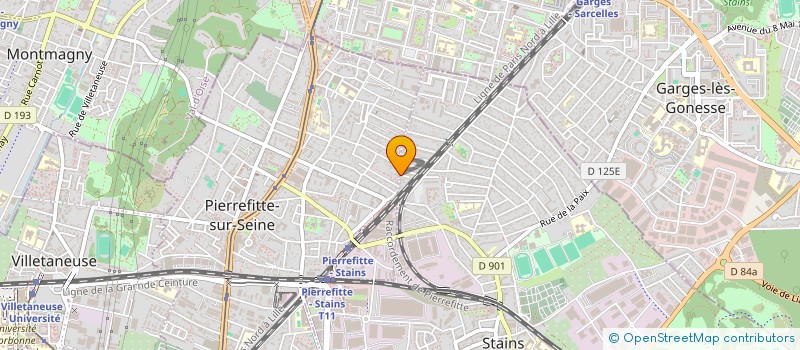 localisation de l'entreprise LKJ à STAINS