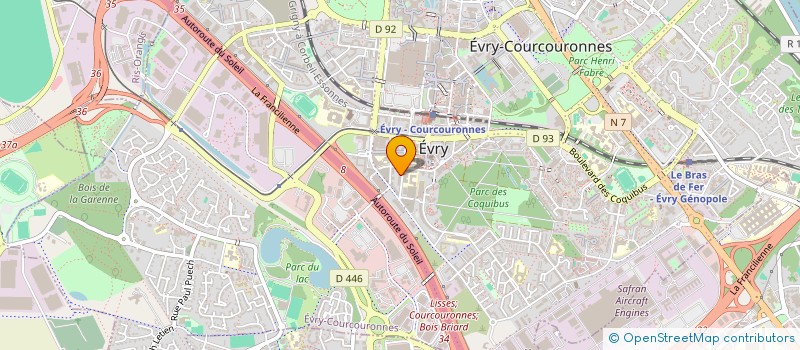 localisation de l'entreprise LKJ GARDEN  EVRY-COURCOURONNES