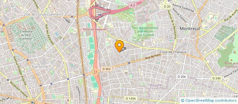 localisation de l'entreprise LKJV CONSEIL à BAGNOLET