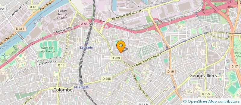 localisation de l'entreprise LKK à COLOMBES