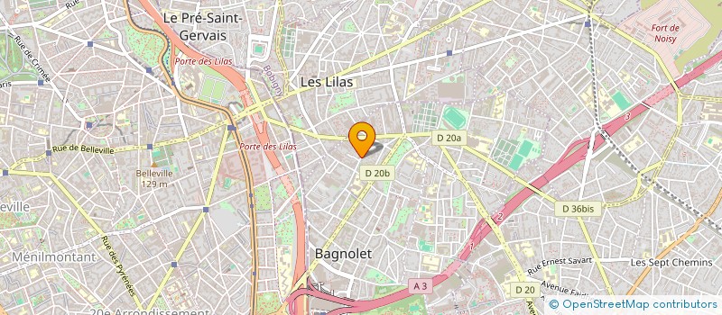 localisation de l'entreprise LKK14 à BAGNOLET