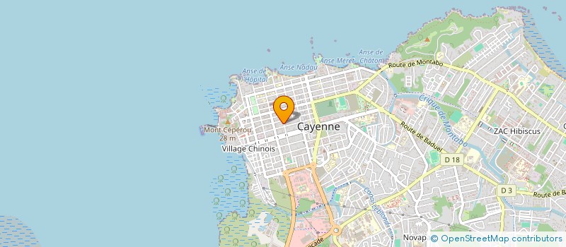 localisation de l'entreprise LKL GUYANE  CAYENNE