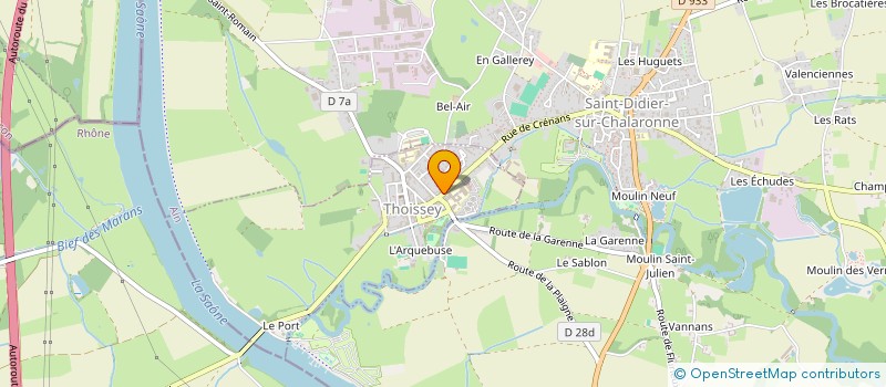 localisation de l'entreprise LKL IMMO  THOISSEY