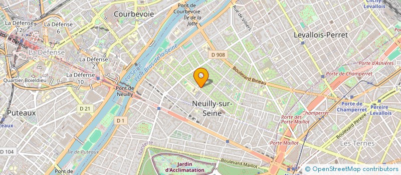 localisation de l'entreprise LKM à NEUILLY-SUR-SEINE
