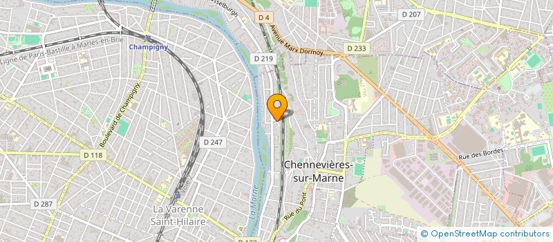 localisation de l'entreprise LKM IMMO  CHENNEVIERES-SUR-MARNE