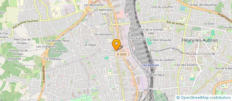 localisation de l'entreprise LKM2C à FLEURY LES AUBRAIS