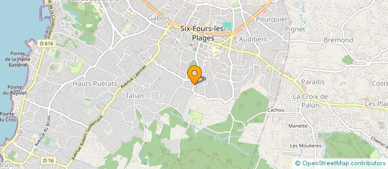 localisation de l'entreprise LKNA à SIX-FOURS-LES-PLAGES