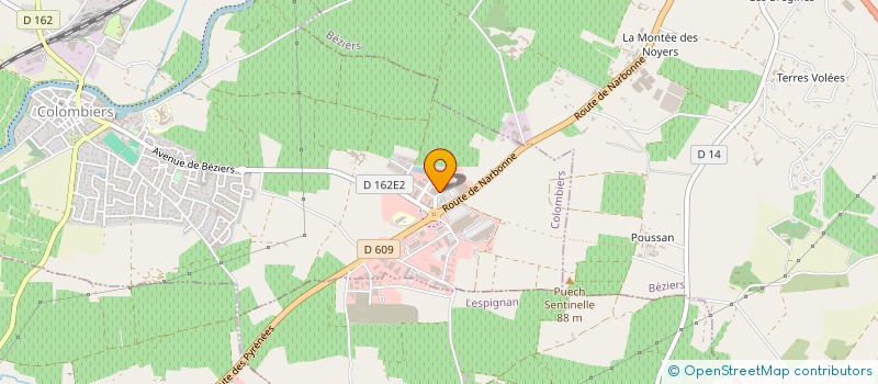 localisation de l'entreprise LKP-I à COLOMBIERS