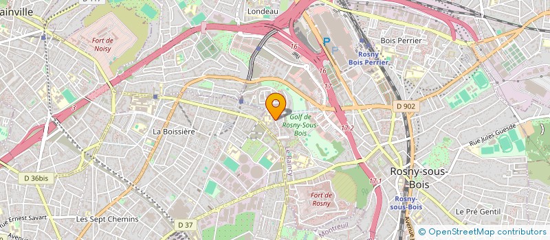 localisation de l'entreprise LKR TAXI à ROSNY-SOUS-BOIS