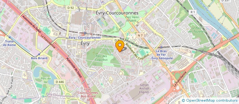 localisation de l'entreprise LKS SECURITE à EVRY-COURCOURONNES