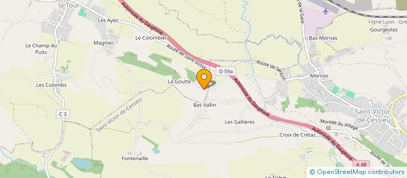 localisation de l'entreprise LKT  SEREZIN-DE-LA-TOUR