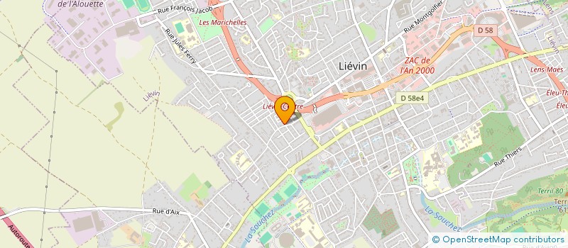 localisation de l'entreprise LKT CLIMATISATION ET CHAUFFAGE à LIEVIN