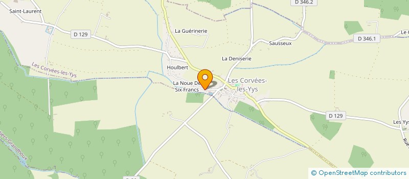 localisation de l'entreprise LKX PAYSAGES à LES CORVEES-LES-YYS