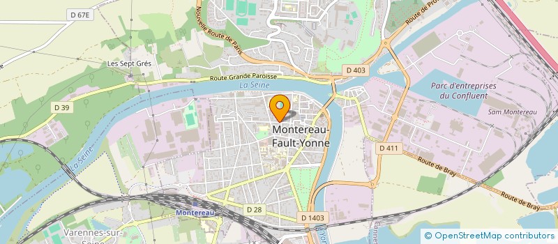 localisation de l'entreprise LL  MONTEREAU-FAULT-YONNE
