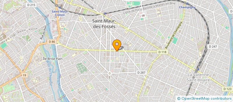 localisation de l'entreprise LL ARCHITECTE + à SAINT-MAUR-DES-FOSSES