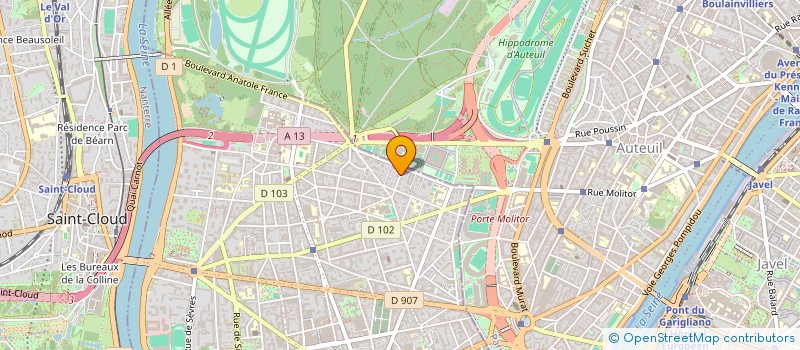 localisation de l'entreprise LL CONSEIL  BOULOGNE-BILLANCOURT