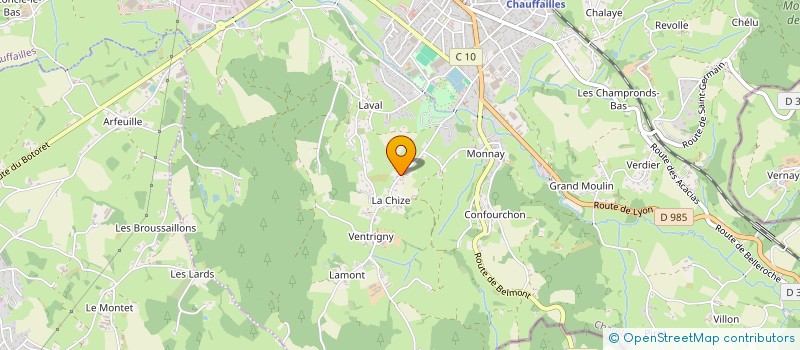 localisation de l'entreprise LL CONSULTING 71  CHAUFFAILLES