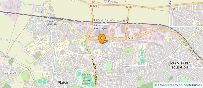 localisation de l'entreprise LL ENTREPRISE à PLAISIR