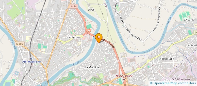 localisation de l'entreprise LL EXPERTISE ET ASSISTANCE CONSTRUCTION à ALBI