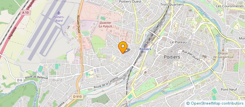 localisation de l'entreprise LL - FORMATION  POITIERS