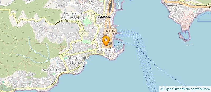 localisation de l'entreprise LL HOLDING  AJACCIO