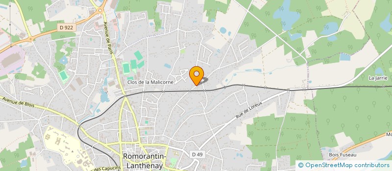 localisation de l'entreprise LL IMMO  ROMORANTIN-LANTHENAY