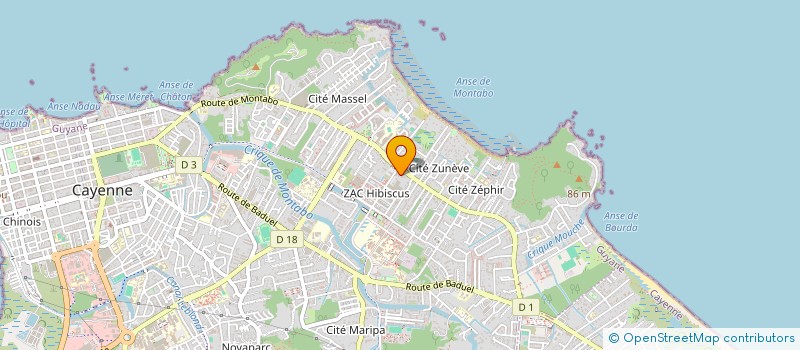 localisation de l'entreprise LL LOC  CAYENNE