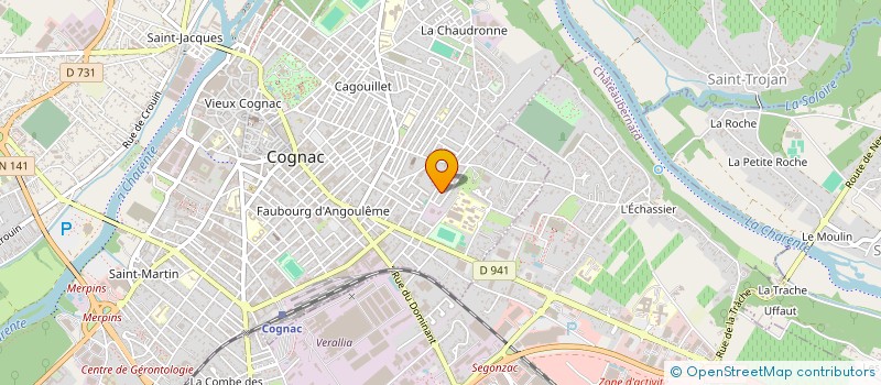 localisation de l'entreprise LL PLOMBERIE à COGNAC