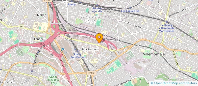 localisation de l'entreprise LL SERVICES à ROSNY-SOUS-BOIS
