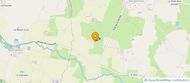 localisation de l'entreprise LL2E à OMBREE D'ANJOU