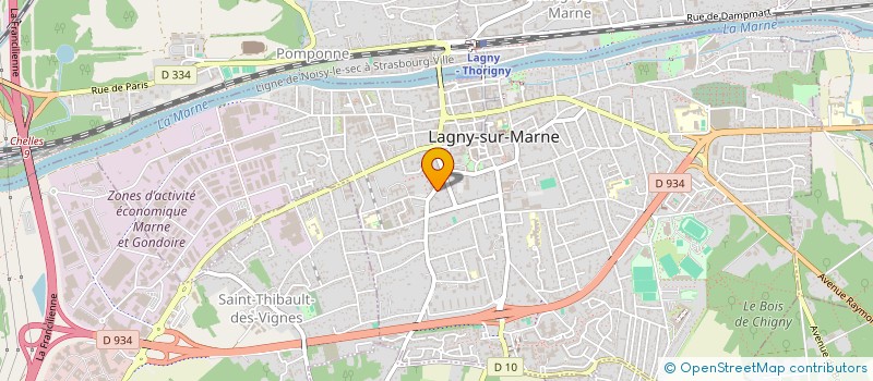 localisation de l'entreprise LLA CONSEIL  LAGNY-SUR-MARNE