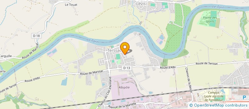 localisation de l'entreprise LLAMAS  TERSSAC