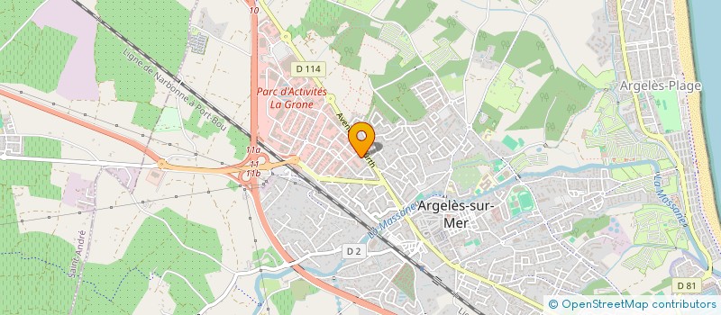 localisation de l'entreprise LLANO à ARGELES-SUR-MER