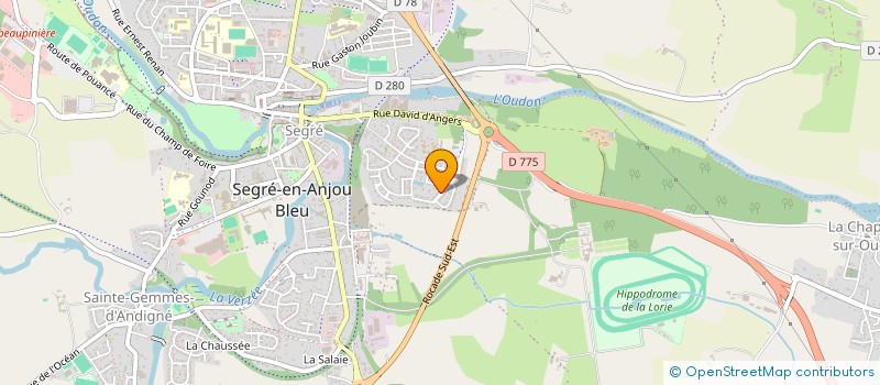 localisation de l'entreprise LLAPS & CO  SEGRE-EN-ANJOU BLEU