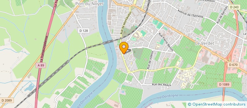 localisation de l'entreprise LLAS  LIBOURNE