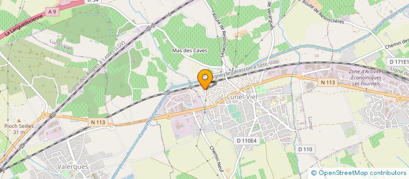 localisation de l'entreprise LLASER DISTRIBUTION  LUNEL-VIEL