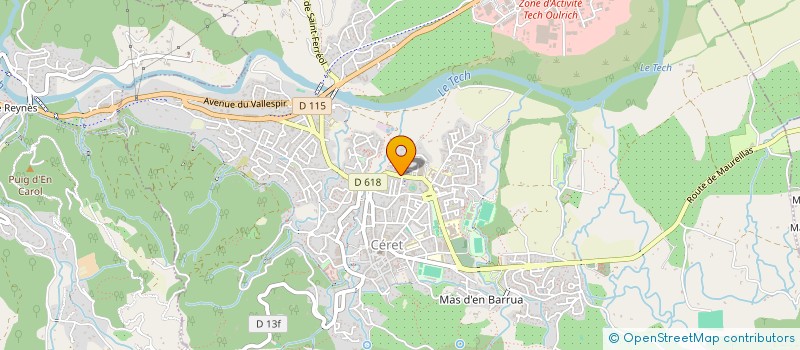 localisation de l'entreprise LLAUZE-PICAMAL  CERET