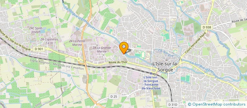 localisation de l'entreprise LLB  L'ISLE-SUR-LA-SORGUE