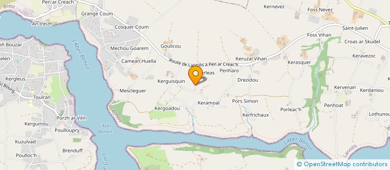 localisation de l'entreprise LLB AMENAGEMENT  LANNILIS