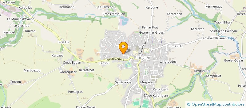 localisation de l'entreprise LLB GWAREMM  PLOUVIEN